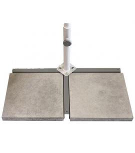 Flex Roof Cross Base with Support Tube 2 x 15kg Slabs