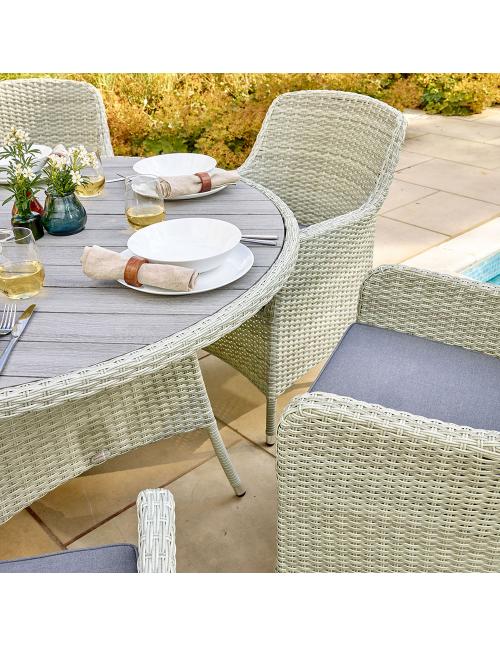 Bramblecrest Tetbury Cloud 6 Seater Dining Set