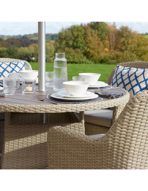 Bramblecrest Tetbury Nutmeg 4 Seater Dining Set