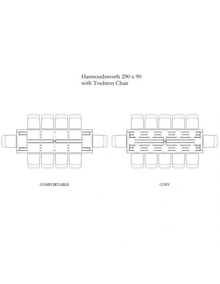 Neptune Harmondsworth 12 Seater Rectangular Teak Dining Table