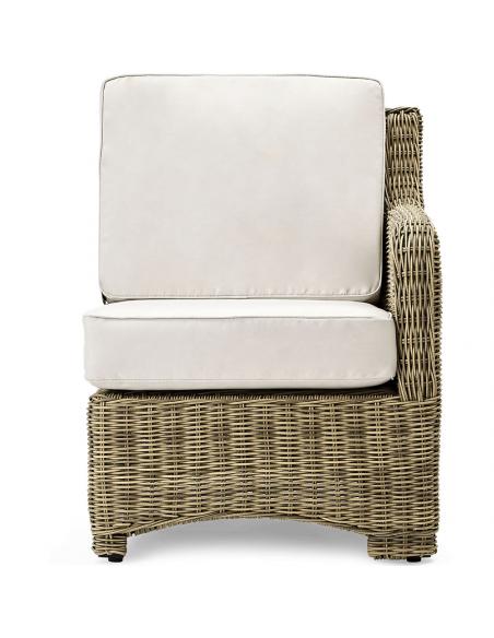 Neptune Compton Modular Left End Unit with Natural Cushions