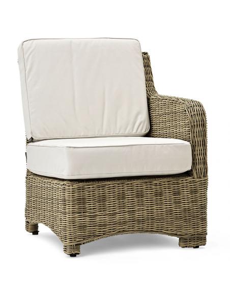 Neptune Compton Modular Left End Unit with Natural Cushions