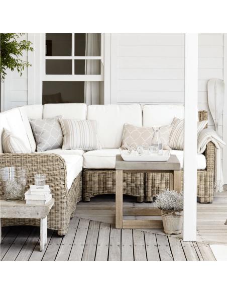 Neptune Compton Modular Corner Unit with Natural Cushions