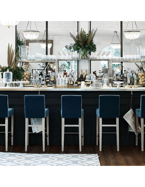 Neptune Shoreditch Upholstered High Back Bar Stool