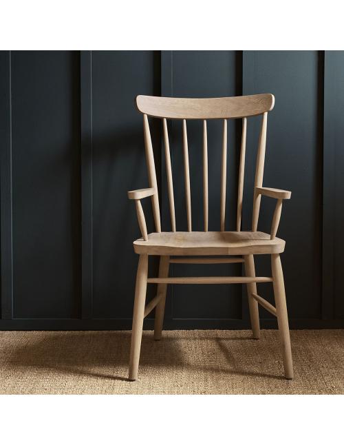 Neptune Wardley Natural Oak Carver Chair
