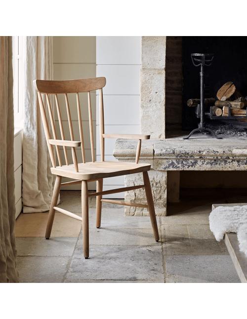 Neptune Wardley Natural Oak Carver Chair