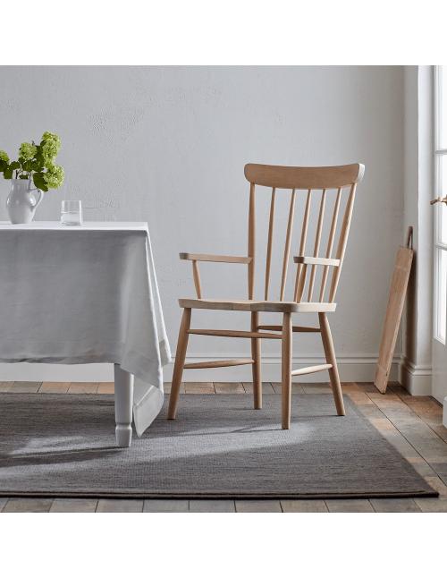 Neptune Wardley Natural Oak Carver Chair