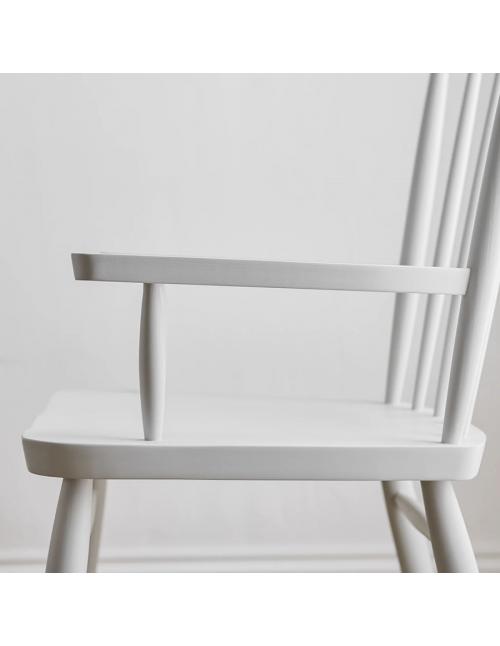 Neptune Wardley Painted Carver Chair in Shingle