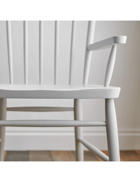 Neptune Wardley Painted Carver Chair in Shingle
