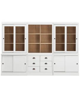Neptune Chawton Low Triple Dresser with Vintage Oak Interior