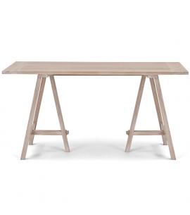 Neptune Hebden 4-6 Seater Trestle Table with Chalked Oak...