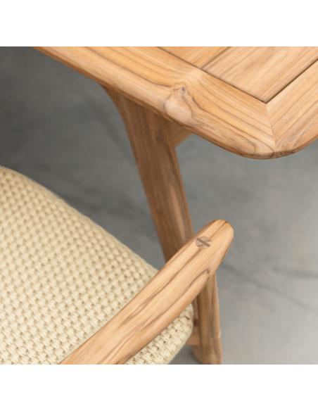 Alexander Rose Dana 2.15m x 1.0m Rectangular Teak Dining Table