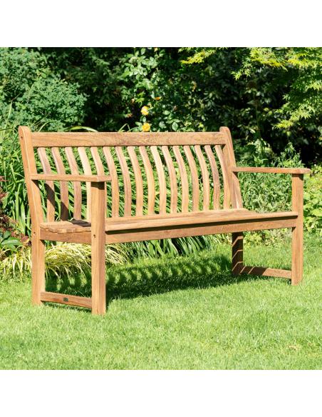Alexander Rose Albany Broadfield 4ft Flat Arm Bench