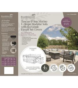 Bramblecrest Tuscan & San Marino Large L Shape Sofa Set Covers Long Right CVALUSS5R