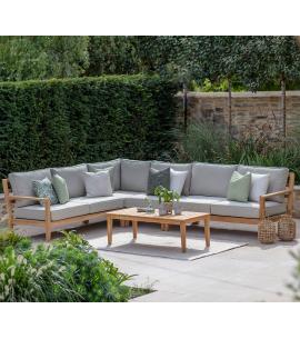 Bramblecrest Bordeaux L-Shape Modular Sofa with Rectangle...