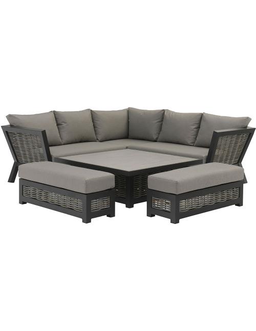 Bramblecrest Tuscan Wicker Square Casual Dining...
