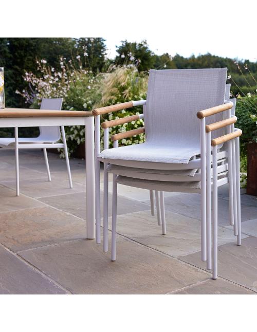 Barlow Tyrie Around Stacking Dining Armchair –...