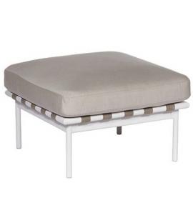 Barlow Tyrie Around Deep Seating Ottoman – Arctic White