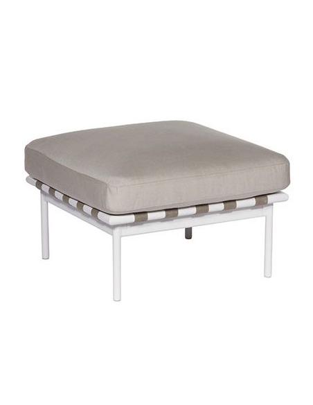 Barlow Tyrie Around Deep Seating Ottoman – Arctic White