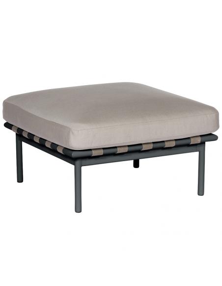 Barlow Tyrie Around Deep Seating Ottoman – Forge Grey