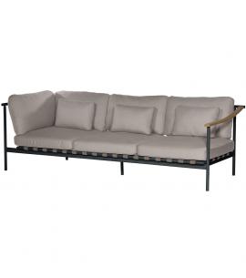 Barlow Tyrie Around Deep Seating Triple Seat – Forge Grey...