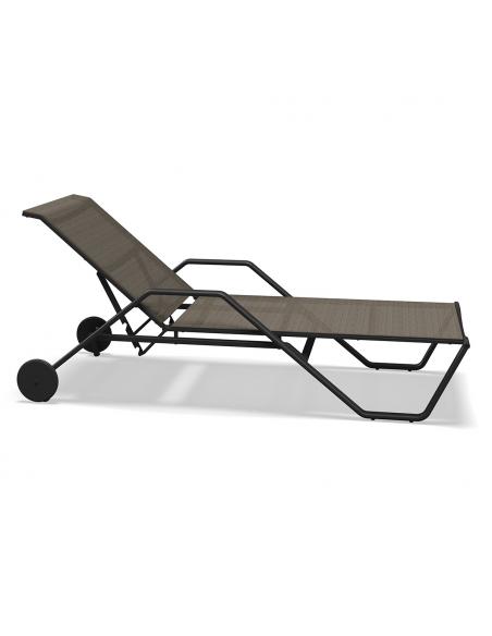 Gloster 180 Stacking Lounger - Meteor/Granite