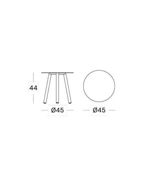 Vincent Sheppard 45cm Lilo Side Table - Dune White