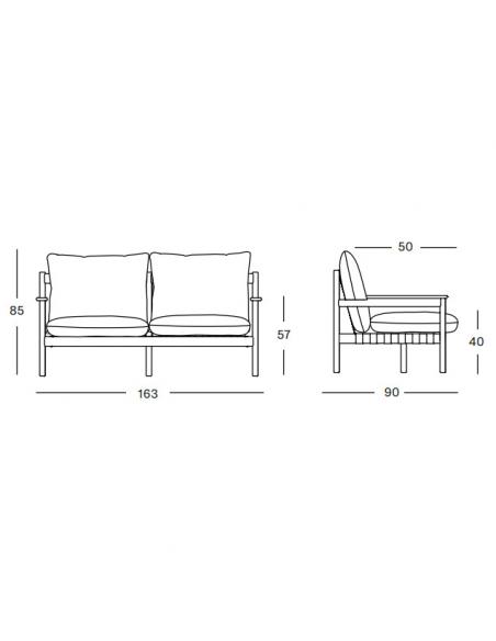 Vincent Sheppard Oda Lounge Sofa 2.5S with Cushions