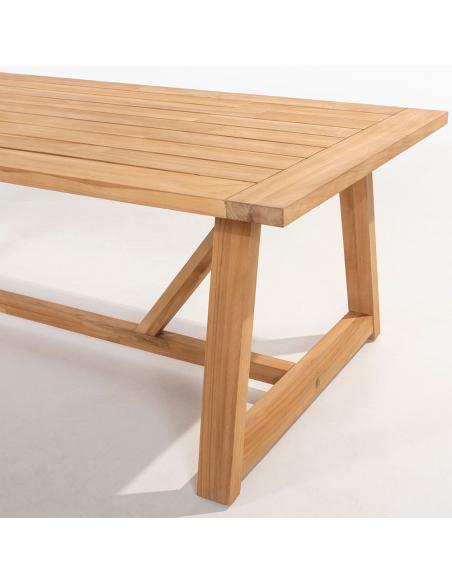 4 Seasons Outdoor Noah 260cm x 100cm Rectangular Teak Table