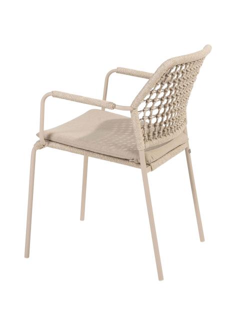 4 Seasons Outdoor Barista dining chair in Latte x6