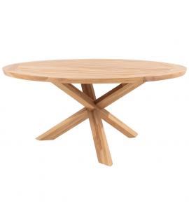 4 Seasons Outdoor Prado 130cm Round Table with Teak Legs