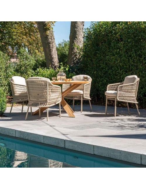 4 Seasons Outdoor Prado 130cm Round Table with...