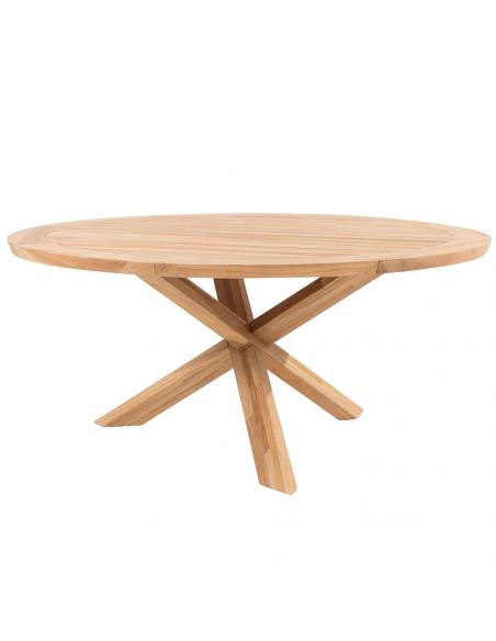 4 Seasons Outdoor Prado 160cm Round Table with Teak Legs