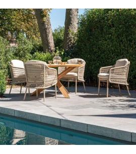 4 Seasons Outdoor Puccini 4 Seater Dining Set with Prado...
