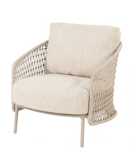 4 Seasons Outdoor Puccini Lounge Chairs with Zucca Side Table