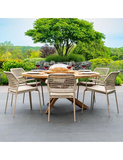 4 Seasons Outdoor Barista Latte 6 Seater Dining...