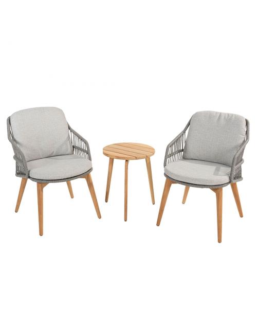 4 Seasons Outdoor Ancora 2 Seat Bistro Set with...