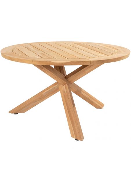 4 Seasons Outdoor Ancora 4 Seat Dining Set with Prado 130cm Round Teak Table