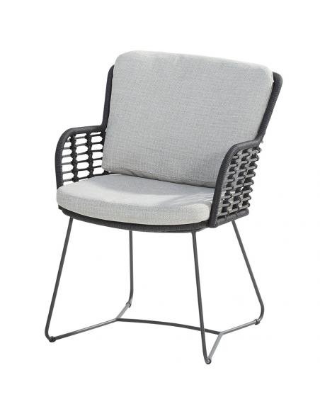 4 Seasons Outdoor Fabrice 6 Seat Dining Set with Goa 220cm Square Table