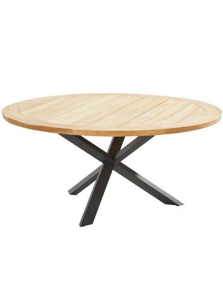 4 Seasons Outdoor Swing 6 Seat Dining Set with Prado 160cm Table