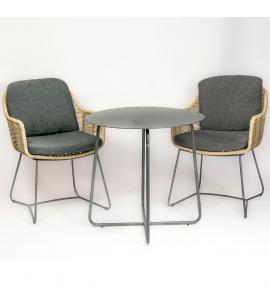 4 Seasons Outdoor Belmond 2 seat dining set with Dali Table