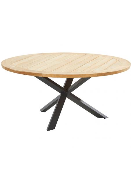 4 Seasons Outdoor Belmond 6 Seat Dining Set with Prado 160cm Teak Table
