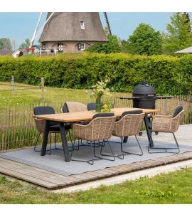 4 Seasons Outdoor Belmond 6 Seat Dining Set with...