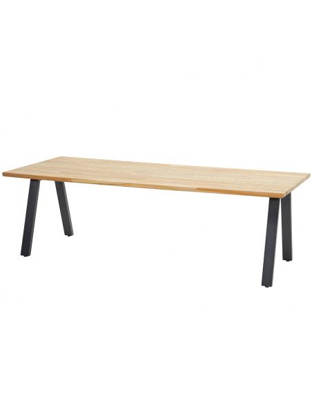 4 Seasons Outdoor Belmond 6 Seat Dining Set with Ambassador 240cm Teak Table
