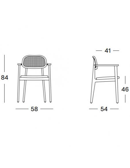 Vincent Sheppard Titus Dining Armchair - Tobacco Beach