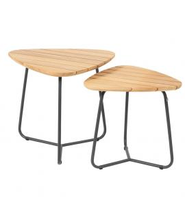4 Seasons Outdoor Verdi Triangular Coffee Table Set
