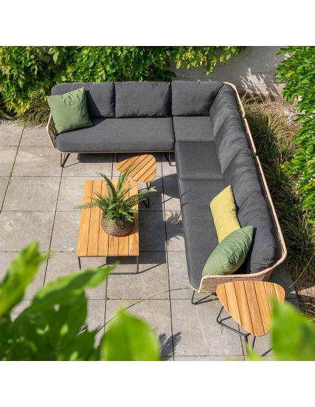 4 Seasons Outdoor Verdi Triangular Coffee Table Set