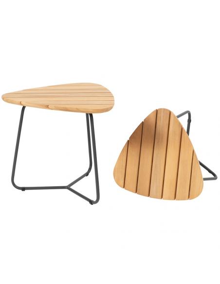 4 Seasons Outdoor Verdi Triangular Coffee Table Set