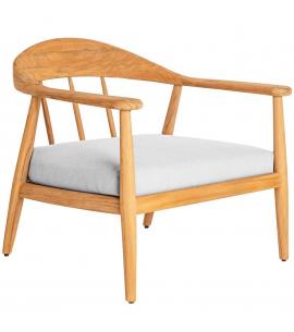 Alexander Rose Dana Teak Lounge Armchair with Seat Cushion