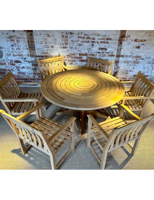Alexander Rose Roble Bengal 6 Seater Dining Set...